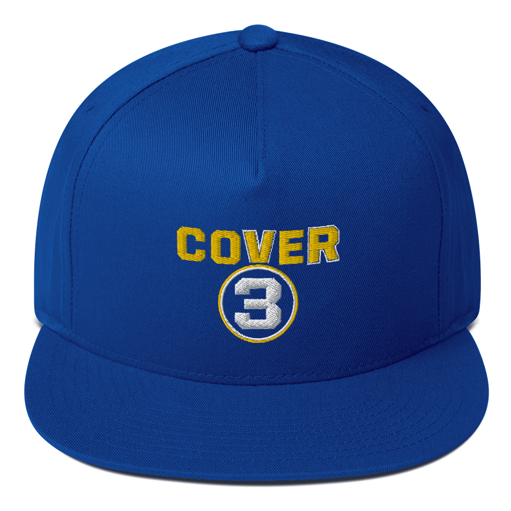 Cover 3 Cover 3 Logo Embroidered Flat Bill Hat