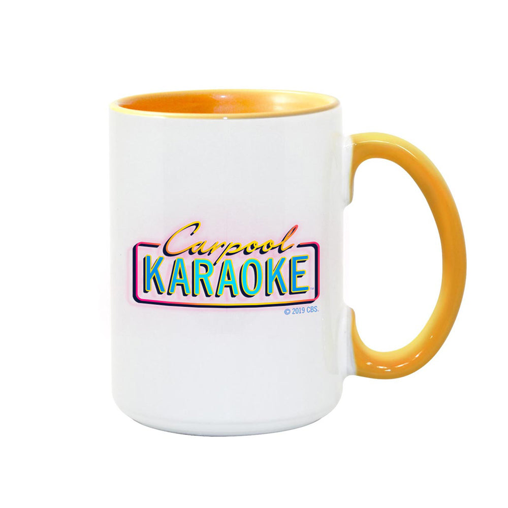 Carpool Karaoke Neon Logo Colored 15 oz Mug