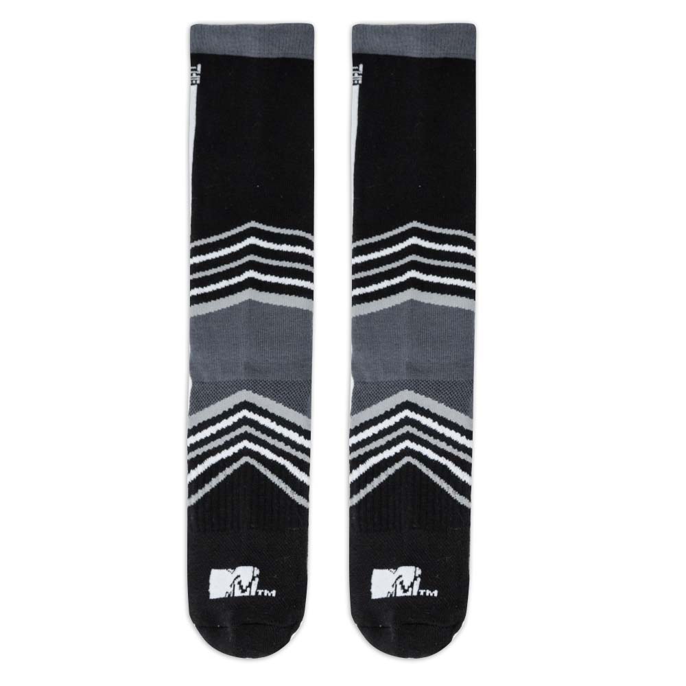 The Challenge Logo Black and Black Striped Socks – Paramount Shop