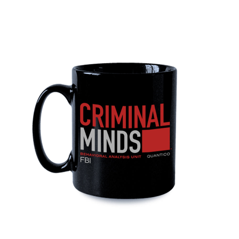Criminal Minds BAU Quantico 11 oz Schwarz Tasse