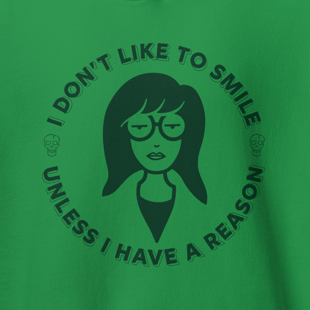 Daria Don't Like To Smile Adult Hoodie