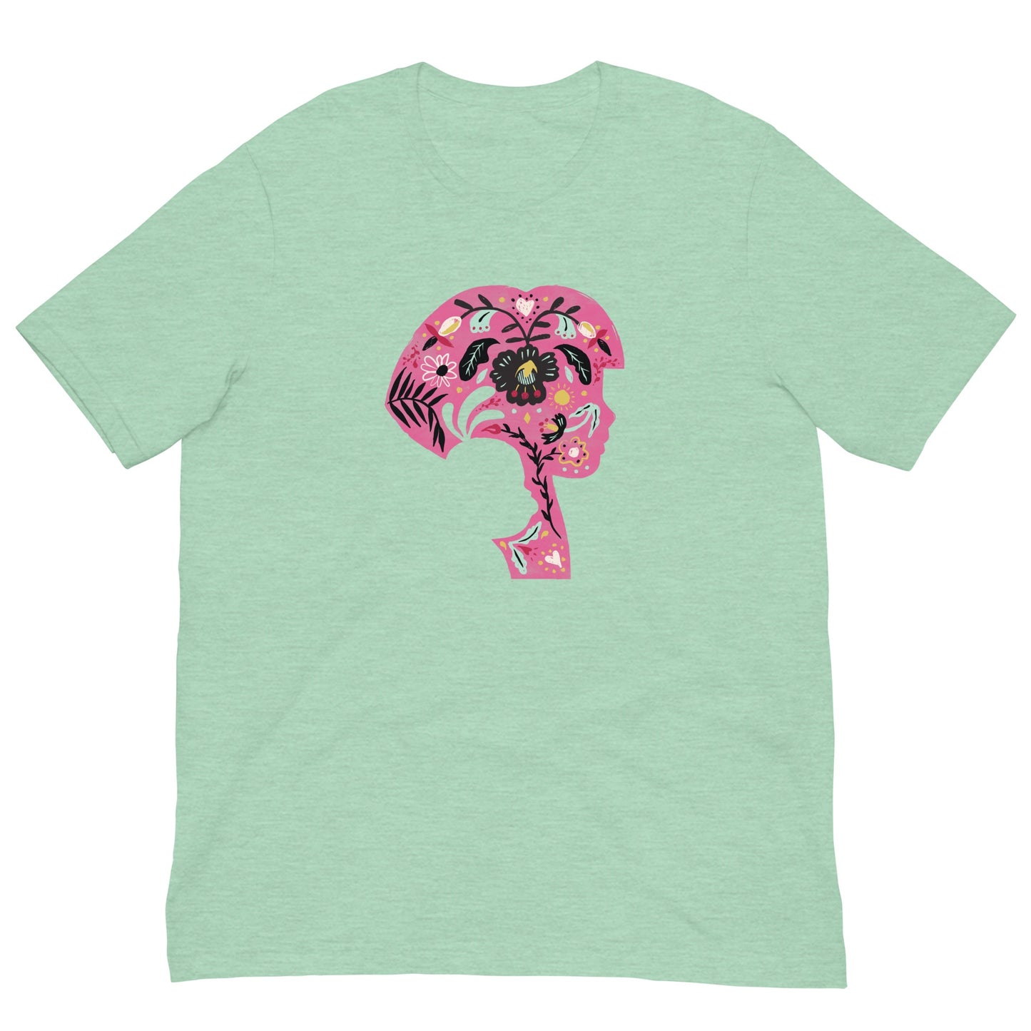 Dora the Explorer Floral Design Adult Short Sleeve T-Shirt