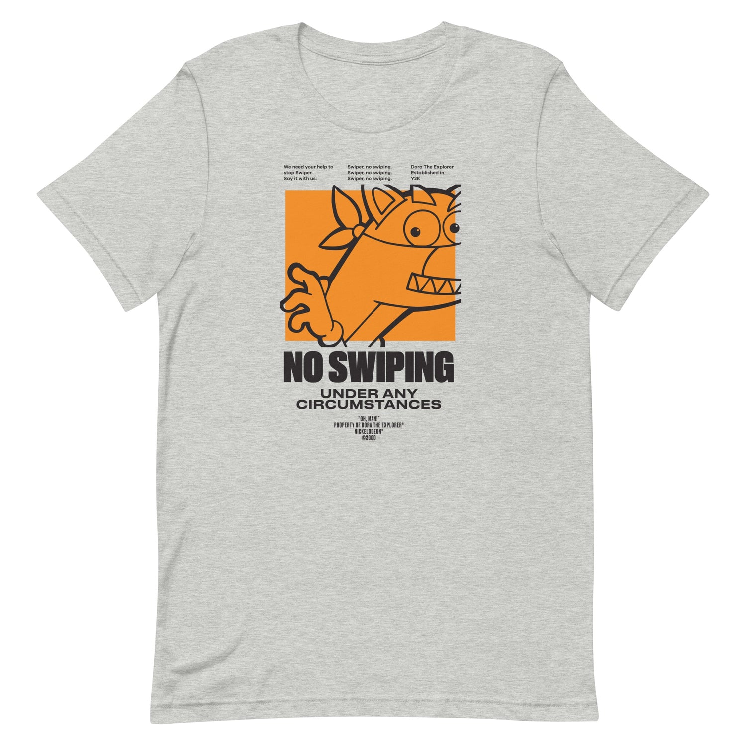Dora the Explorer No Swiping Adult Short Sleeve T-Shirt