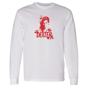 Dexter Blood Spatter Dexter Adult Long Sleeve T-Shirt