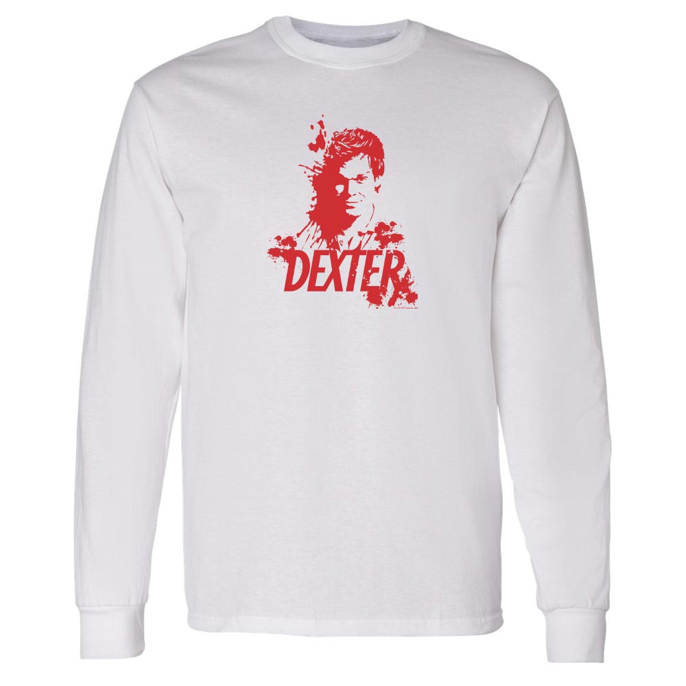 Dexter Blood Spatter Dexter Adult Long Sleeve T-Shirt