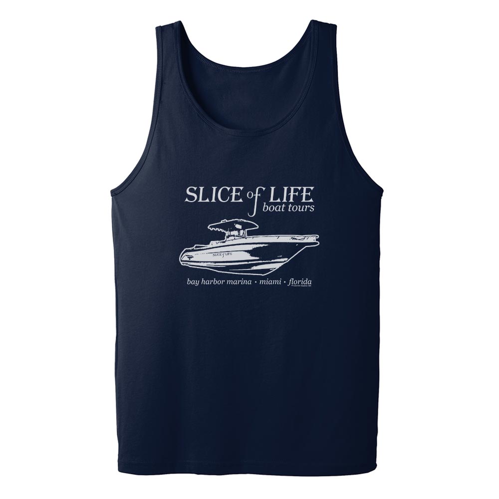 Dexter Slice of Life Boat Tours Adult Tank Top