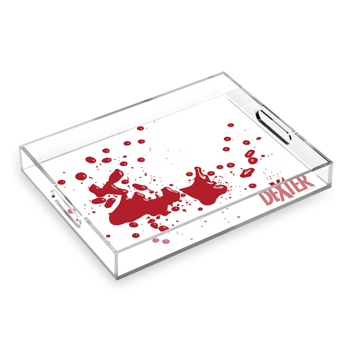 Dexter Blood Spatter Acrylic Tray