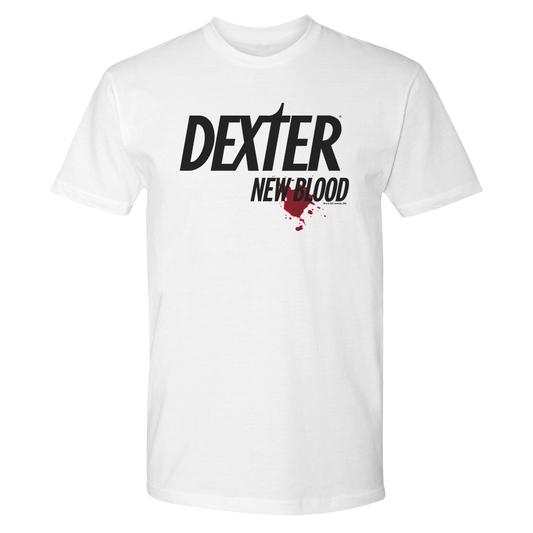 Dexter: New Blood Splatter Logo Adult Short Sleeve T-Shirt