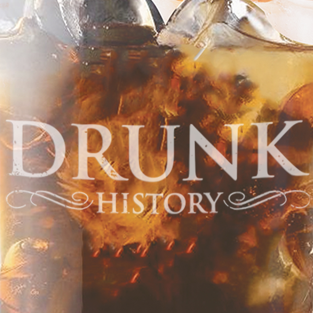 Drunk History Logo Laser Engraved Rocks Glass