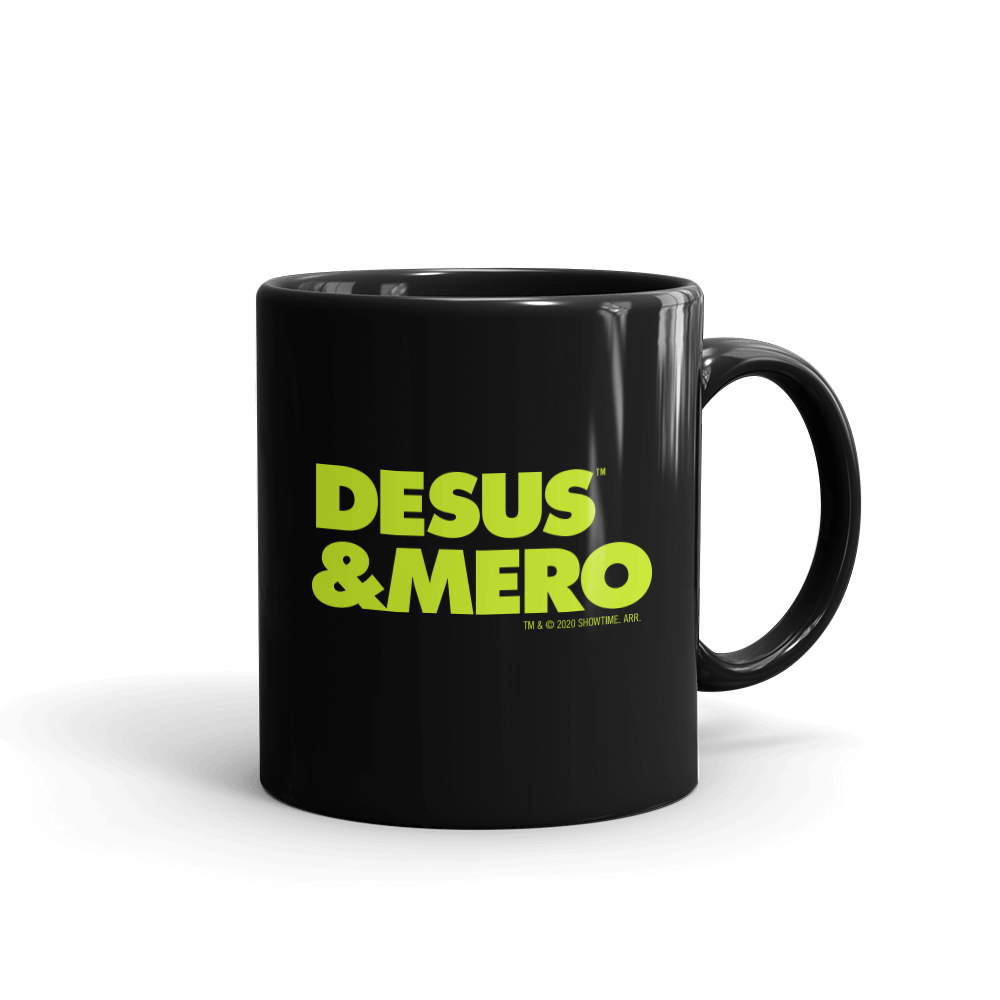 Desus & Mero Neon Logo Black Mug