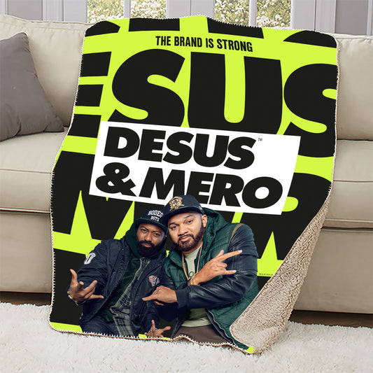 Desus & Mero Season 2 Key Art Sherpa Blanket