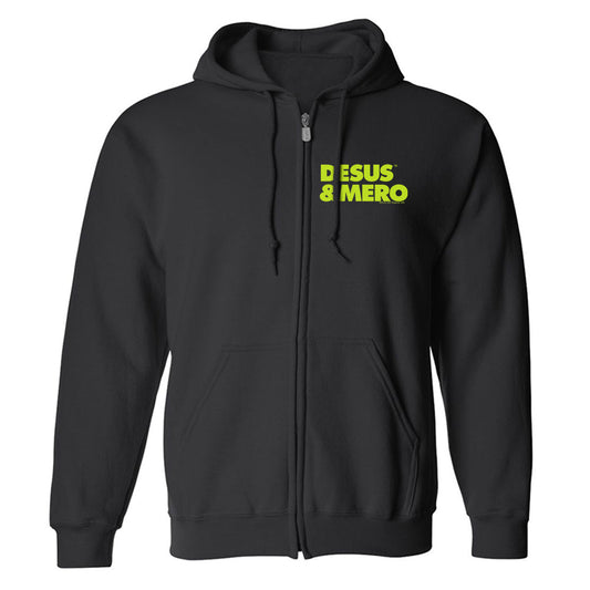 Desus & Mero Season 2 Key Art Fleece Zip-Up Hooded Sweatshirt