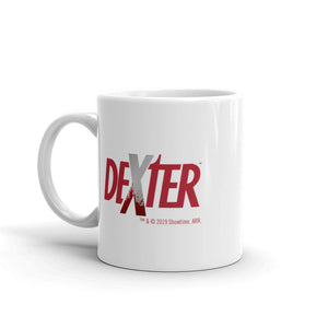Dexter Spatter Logo White Mug