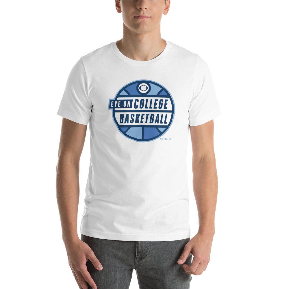 Eye on College Basketball Eye on College Basketball Podcast Logo Adult Short Sleeve T-Shirt