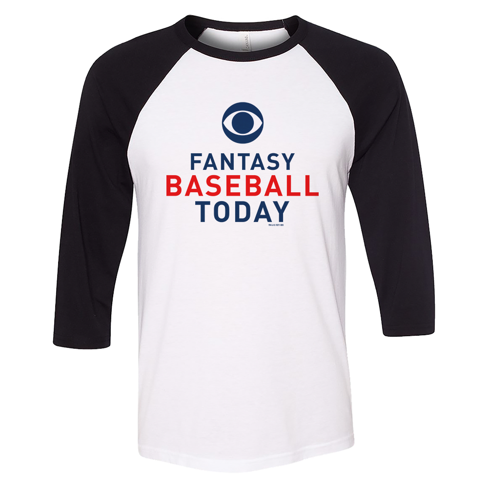 Fantasy Baseball Logo 3/4 Sleeve Baseball T-Shirt