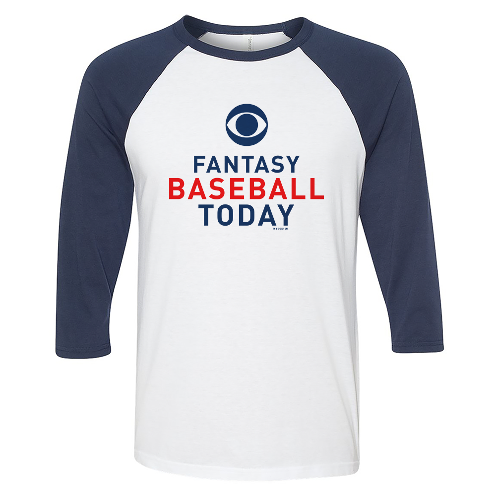 Fantasy Baseball Logo 3/4 Sleeve Baseball T-Shirt