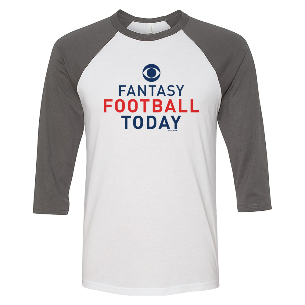 Fantasy Football Today Logo 3/4 Sleeve Baseball T-Shirt
