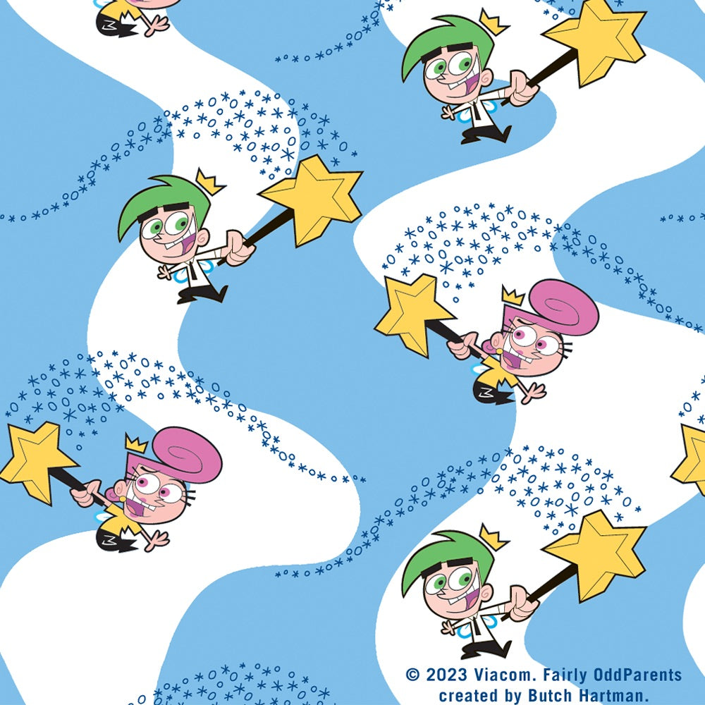 The Fairly OddParents Cosmo & Wanda Pattern 17oz Stainless Steel Water Bottle