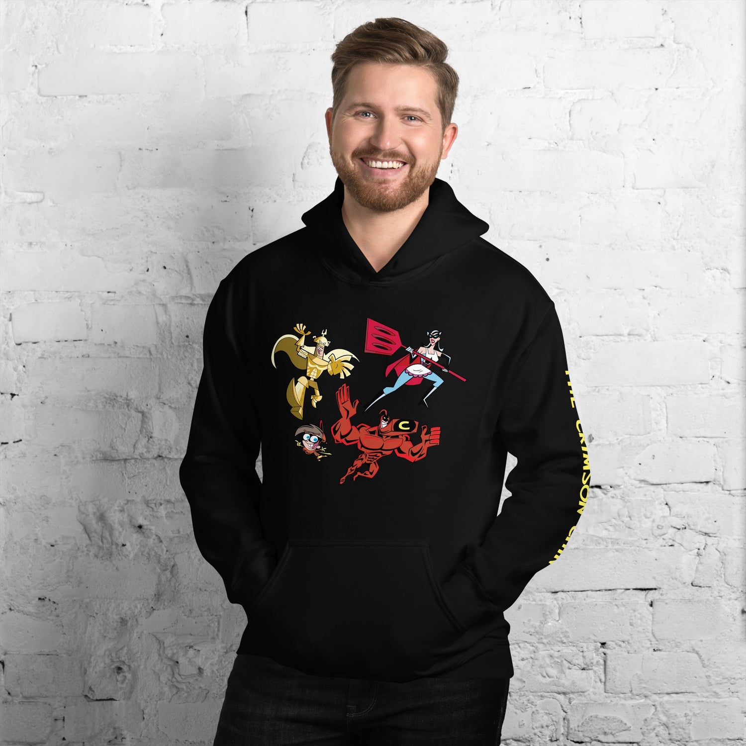 The Fairly OddParents The Crimson Chin Adult Hooded Sweatshirt