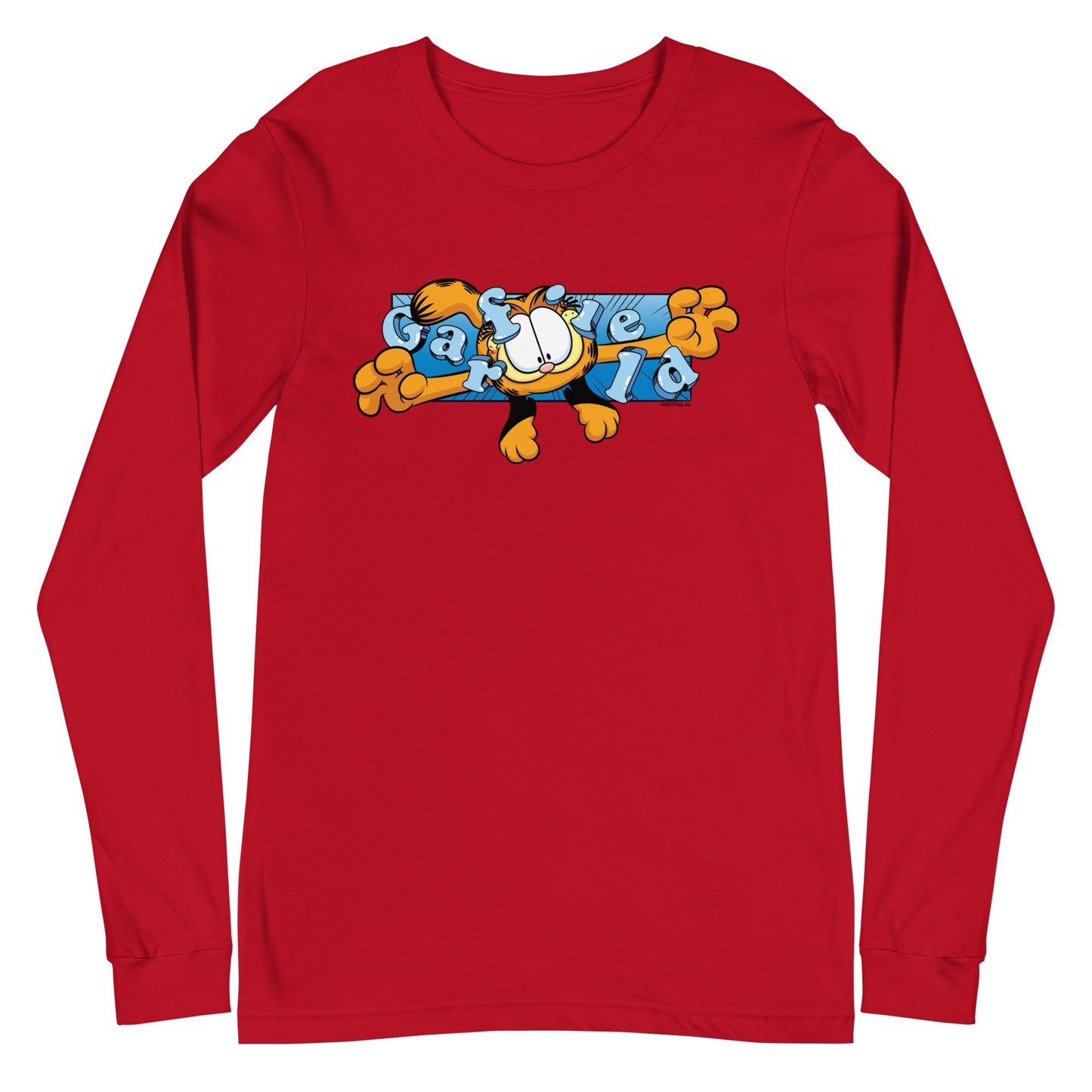 Garfield Fliegen Garfield Erwachsene Langärmeliges T-Shirt