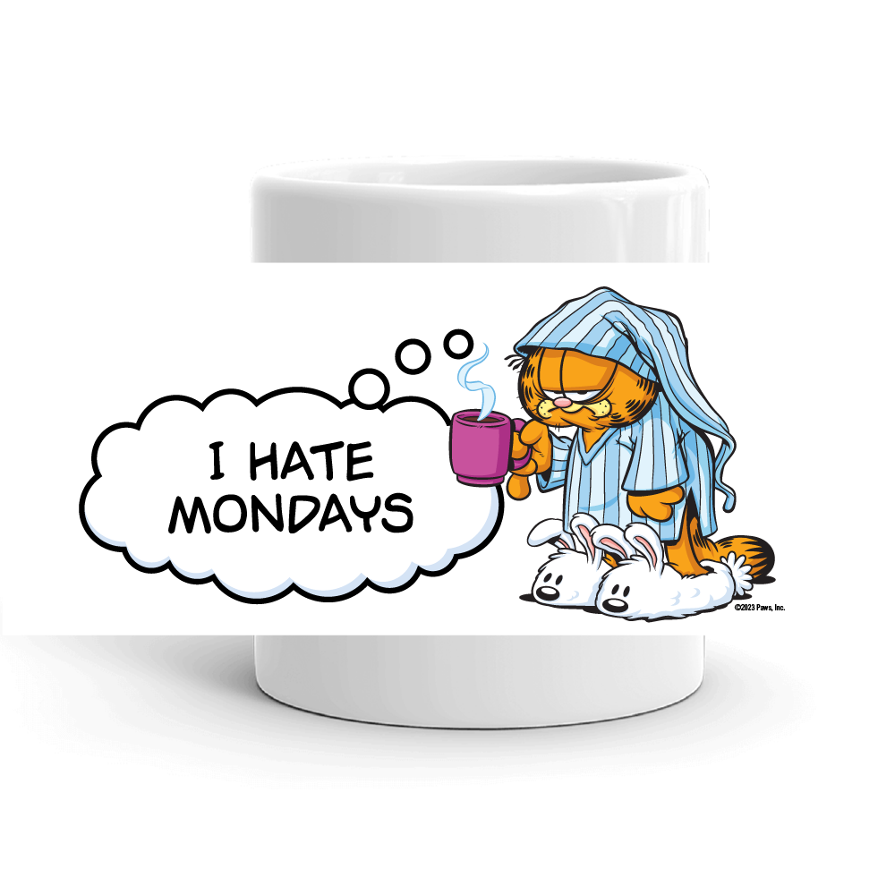 Garfield I Hate Mondays White Mug