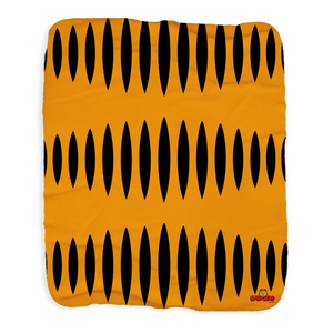 Garfield Stripes Grey Sherpa Blanket