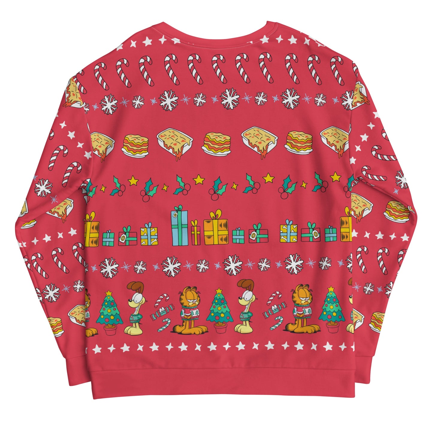 Garfield Weihnachten Unisex Sweatshirt mit Rundhalsausschnitt