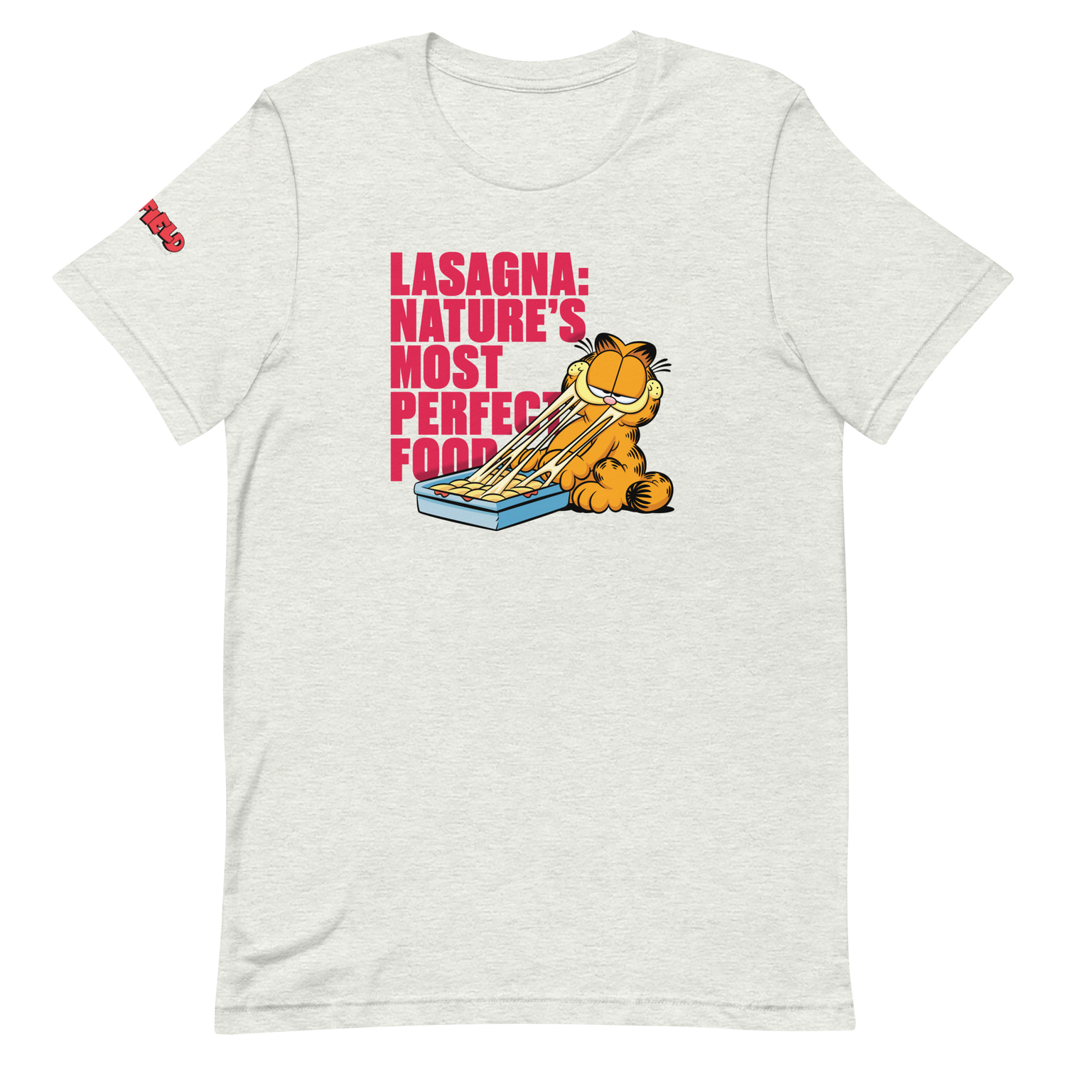 Garfield Lasagna Adult Short Sleeve T-Shirt