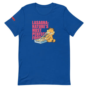 Garfield Lasaña Adultos Camiseta de manga corta