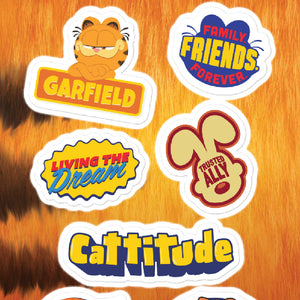 Garfield Feuille d'autocollants sur les films