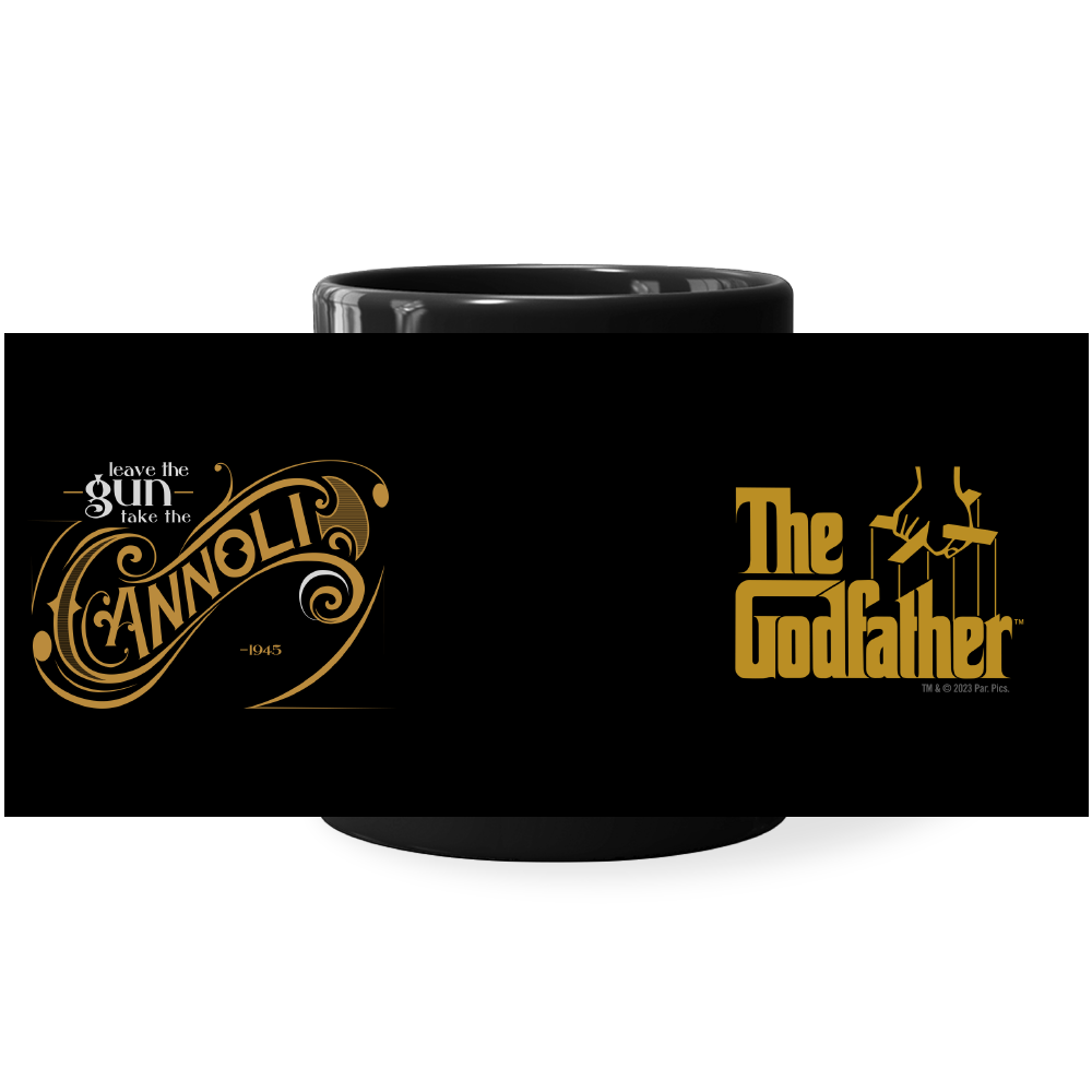 The Godfather "Leave The Gun. Take The Cannoli." Black Mug