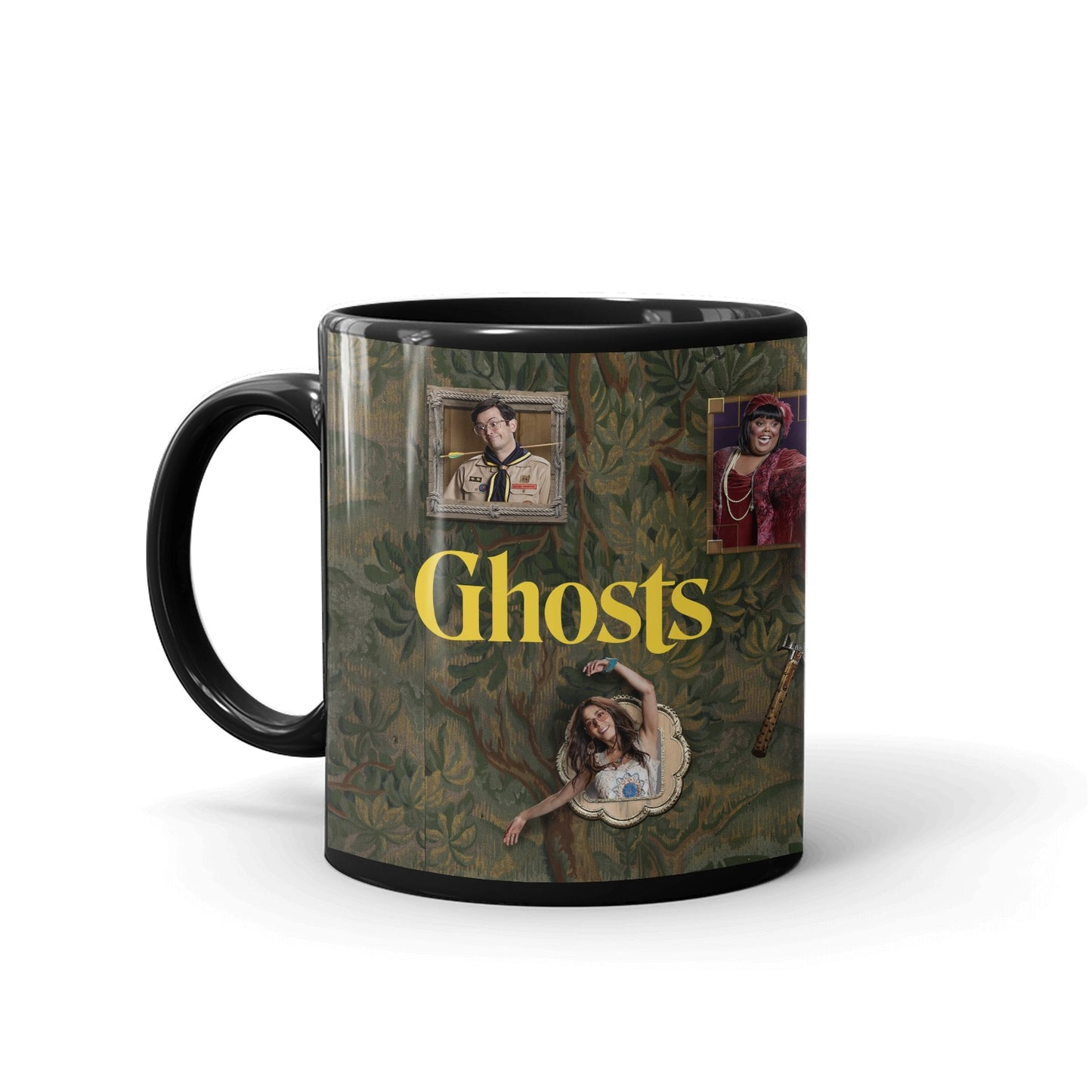 Mug noir Ghosts Frames