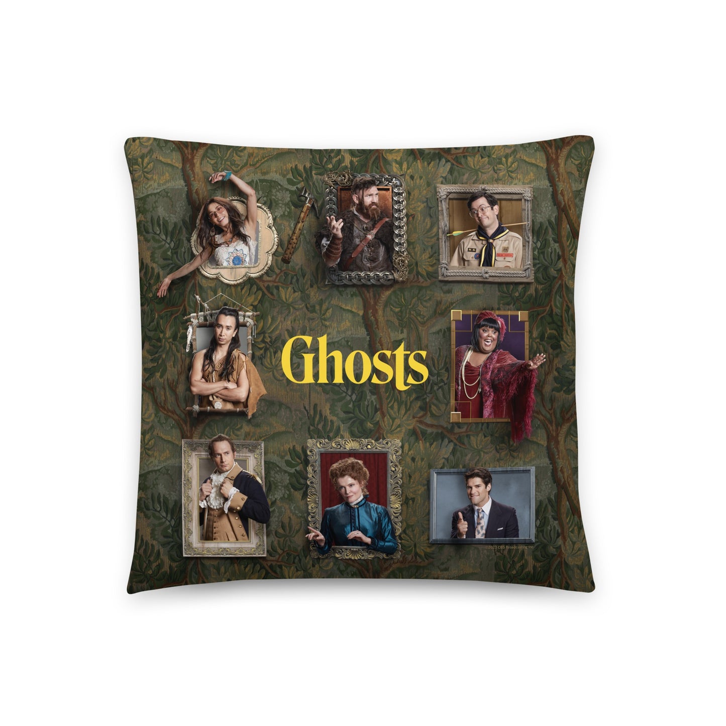 Ghosts Frames Throw Pillow