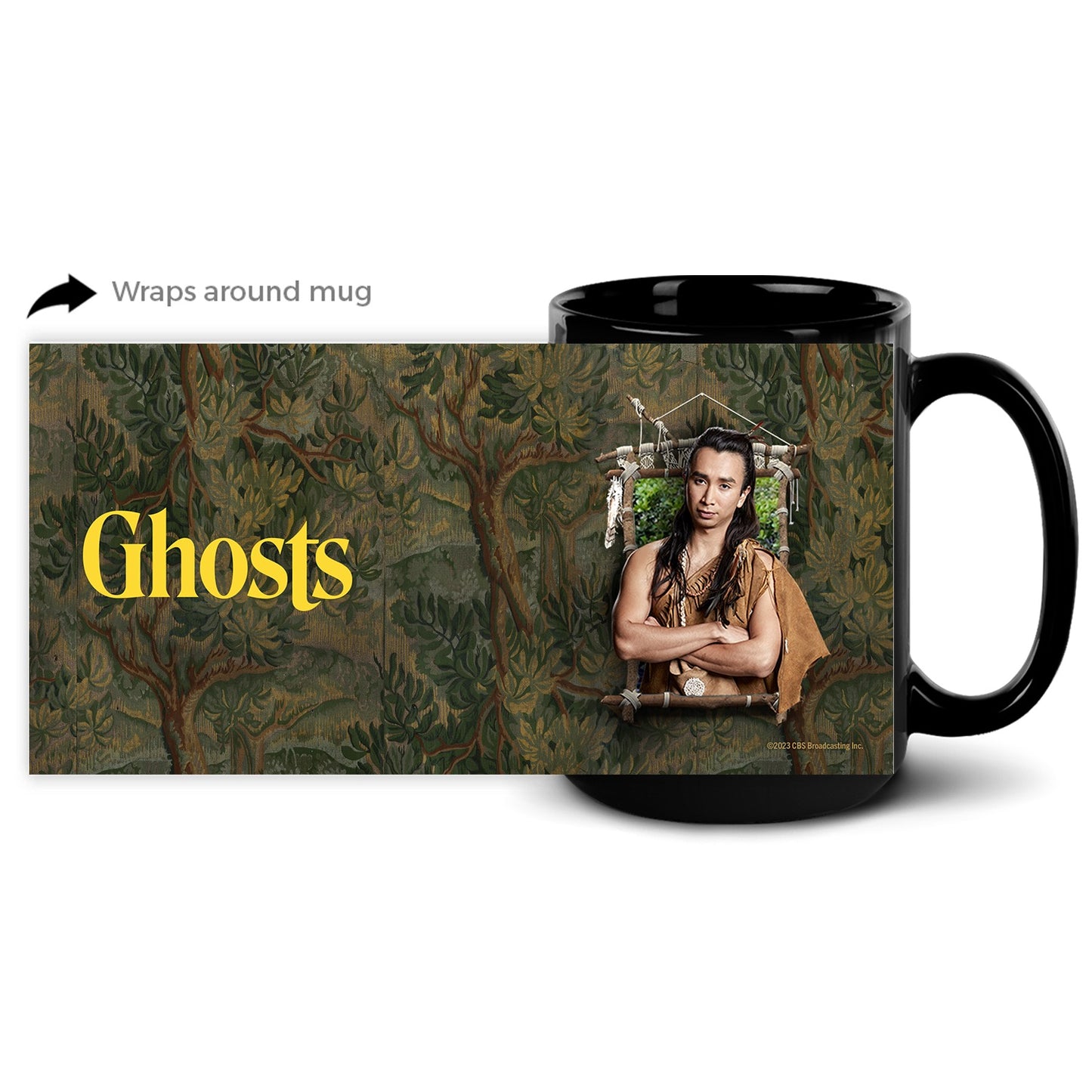 Ghosts Frames Sasappis Black Mug