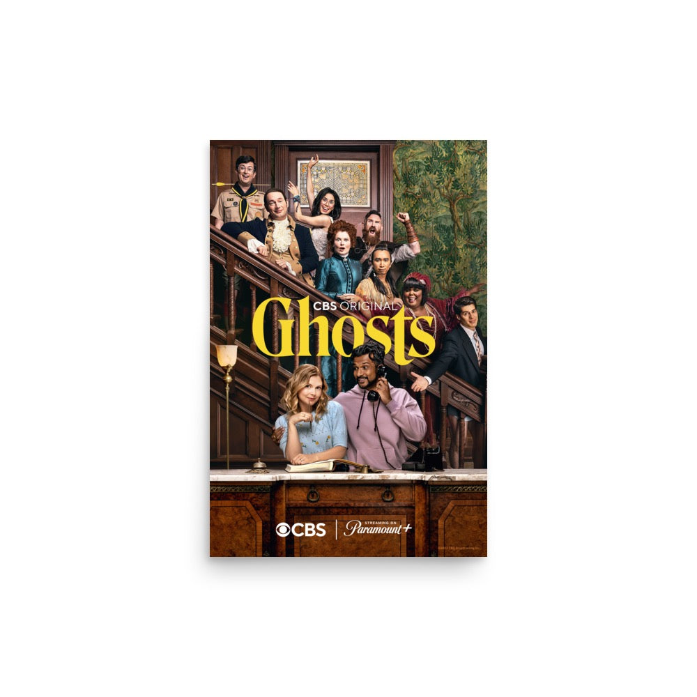 Ghosts Stairs Glossy Poster