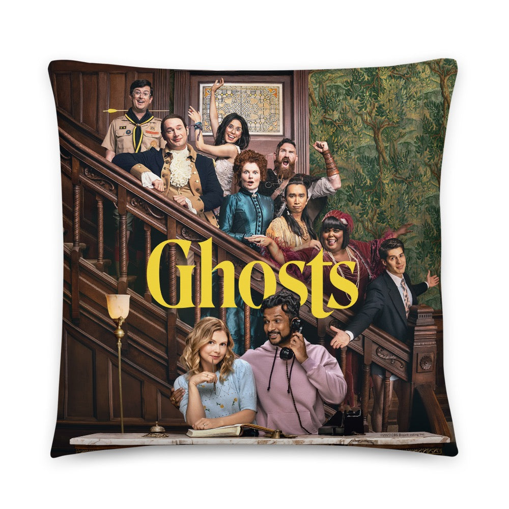 Ghosts Stairs Throw Pillow