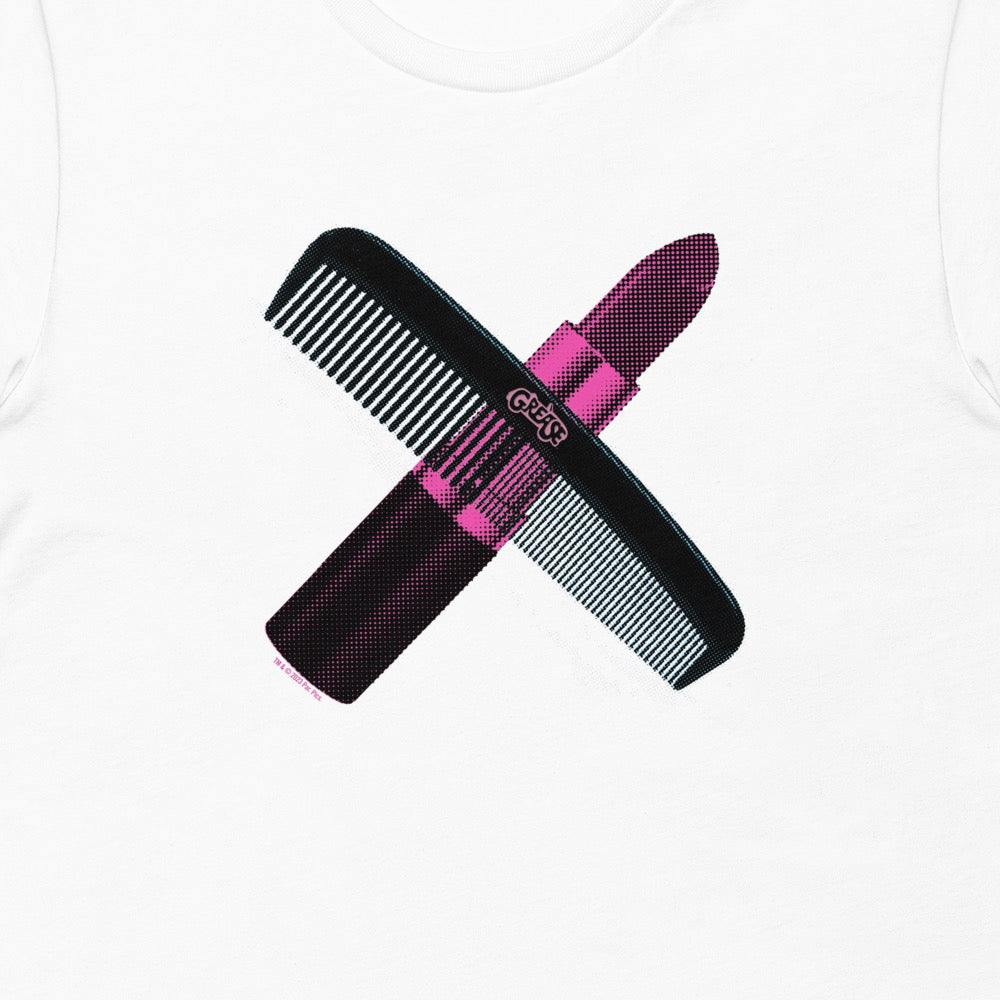 Grease Lipstick & Comb Adult Short Sleeve T-Shirt