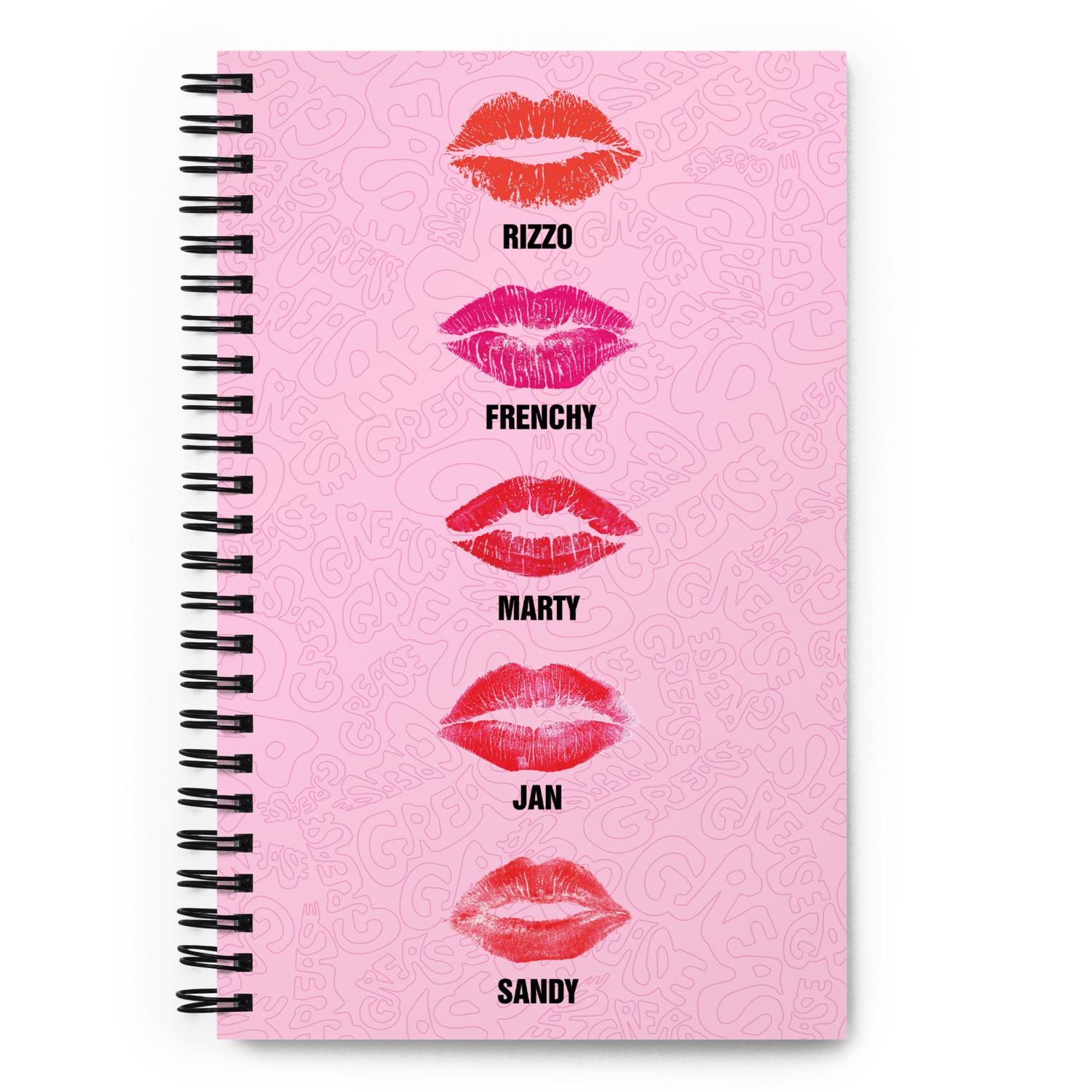 Kiss and Tell | Pink and Red Lipstick Kisses Wrapping Paper