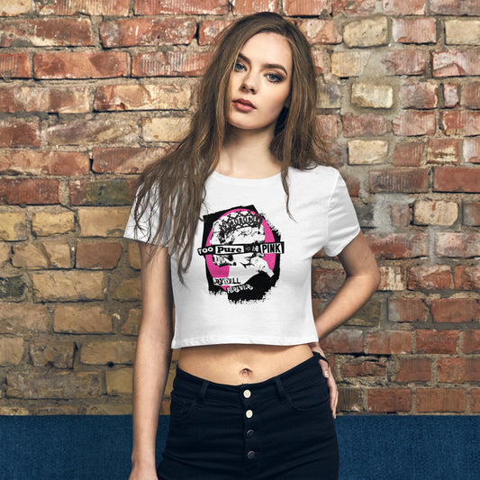 Grease Too Pure To Be Pink Women's Crop T-Shirt
