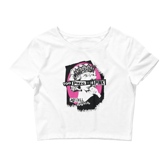 Grease Too Pure To Be Pink Women's Crop T-Shirt