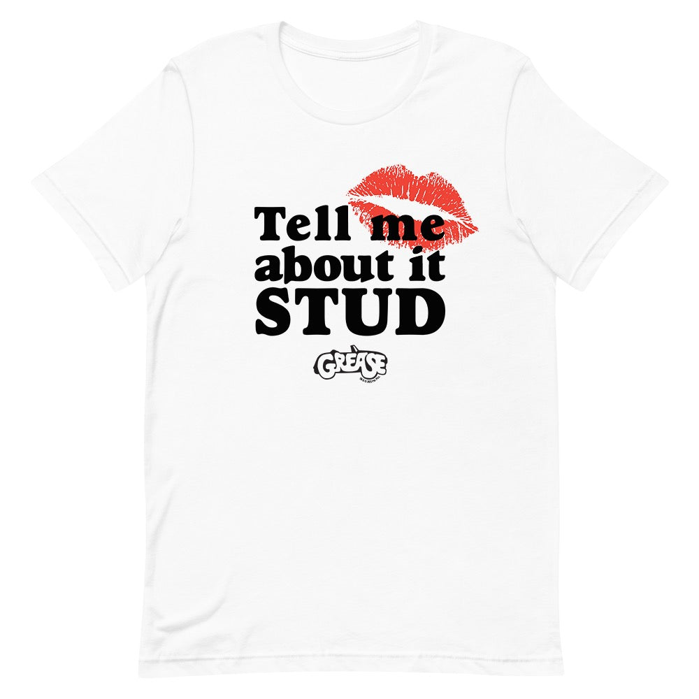 Grease Tell Me About It Stud Adult Short Sleeve T-Shirt