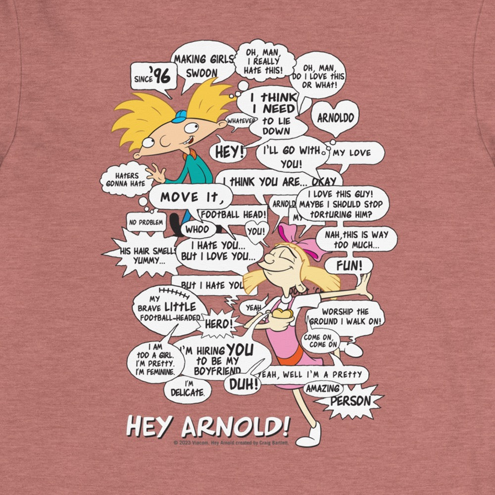 Hey Arnold! Comic T-Shirt unisexe à manches longues