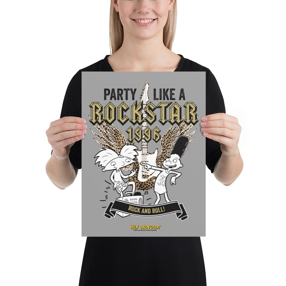 Hey Arnold! Party Like a Rockstar Premium Matte Paper Poster