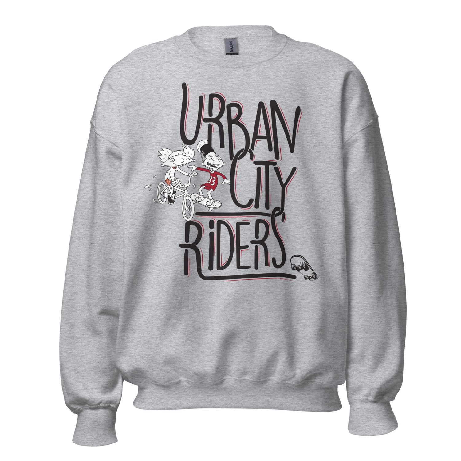Hey Arnold! Urban City Riders Fleece Crewneck Sweatshirt