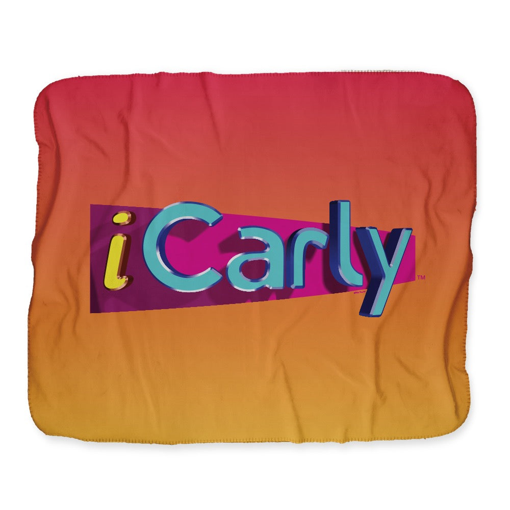 iCarly Logo Sherpa Blanket