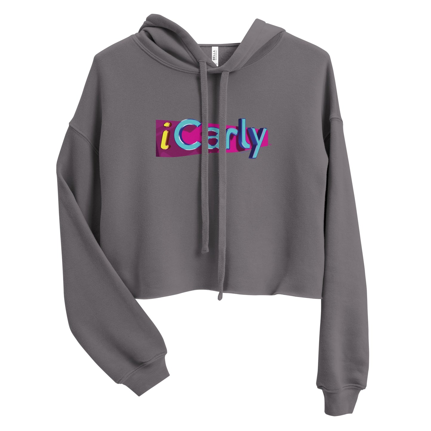 iCarly Logo Women's Fleece Crop Hooded Sweatshirt