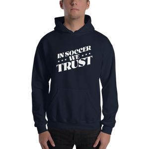 In Soccer We Trust Podcast Logo Hooded Sweatshirt