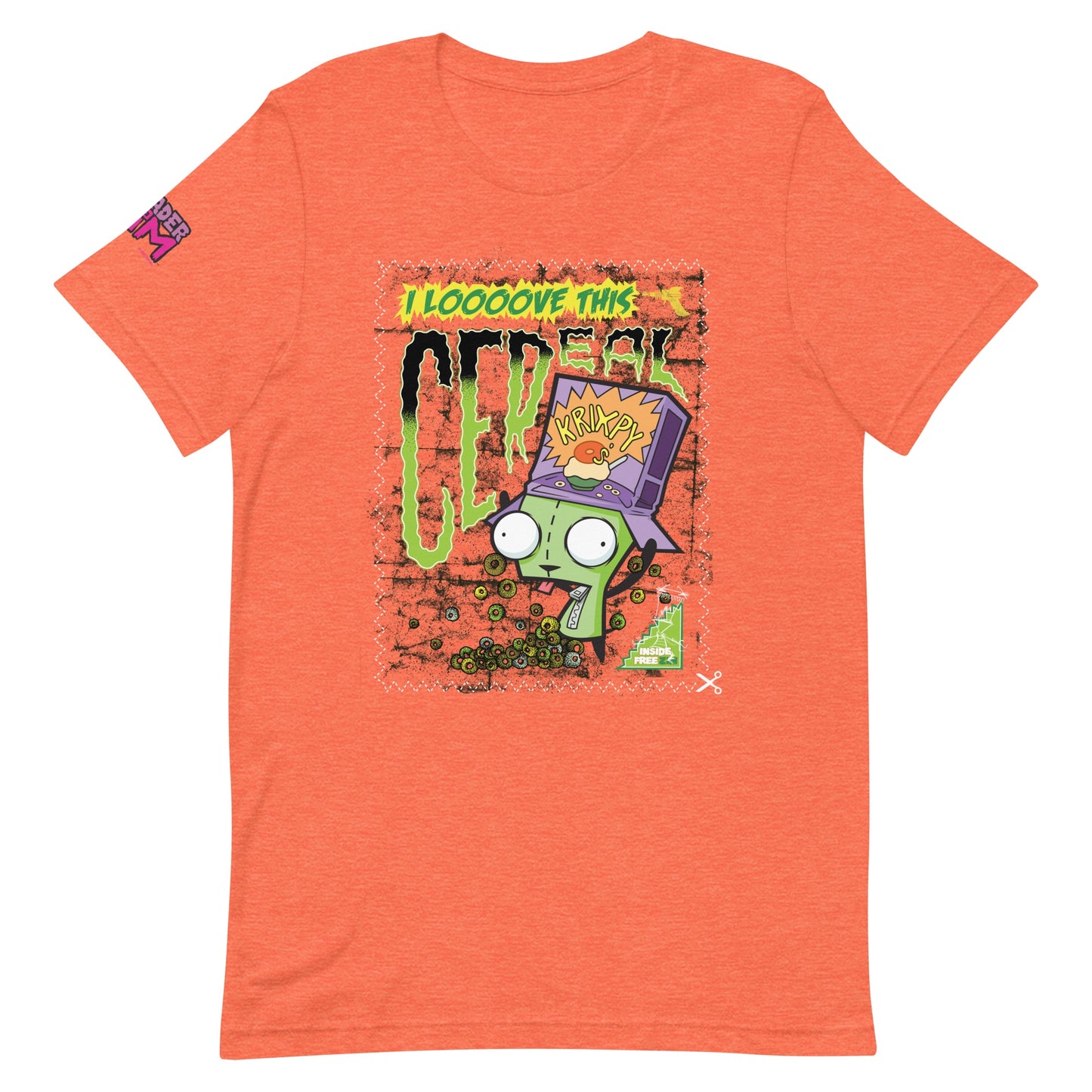 Invader Zim Looooove This Cereal Adult Short Sleeve T-Shirt