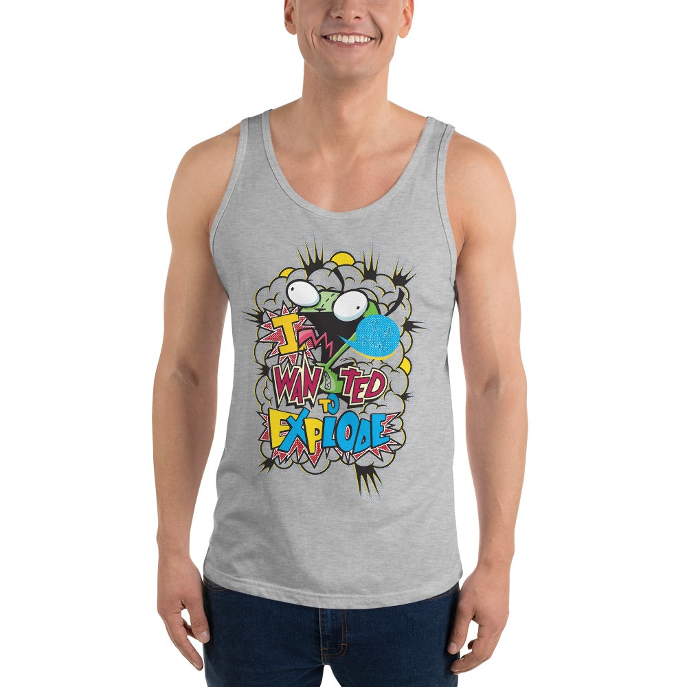 Invader Zim I Wanted To Explode Adult Tank Top