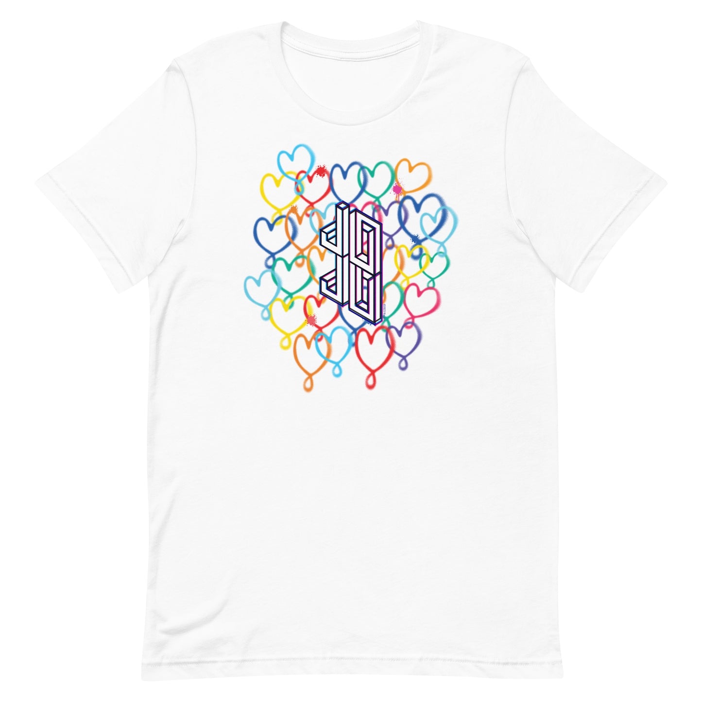 JoJo Siwa Hearts Adult Short Sleeve T-Shirt